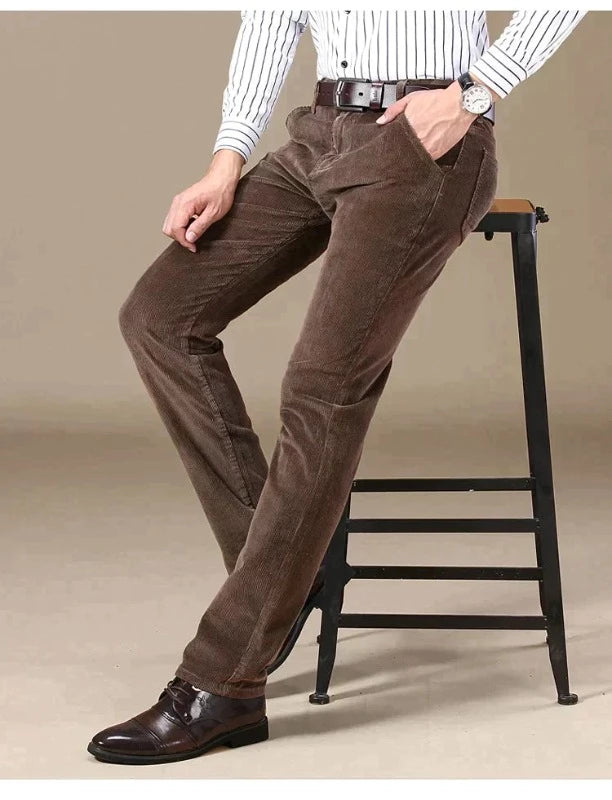 Pantalon Classique en Velours Côtelé - Zaloupa™